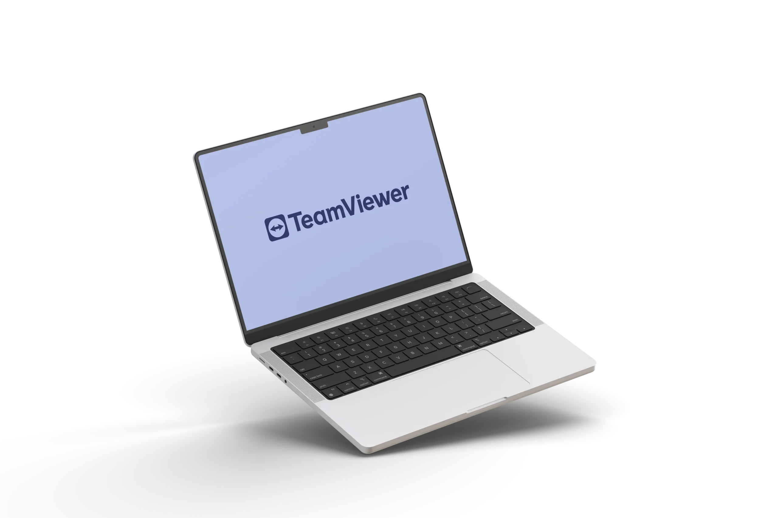 laptop with teamviewer installed